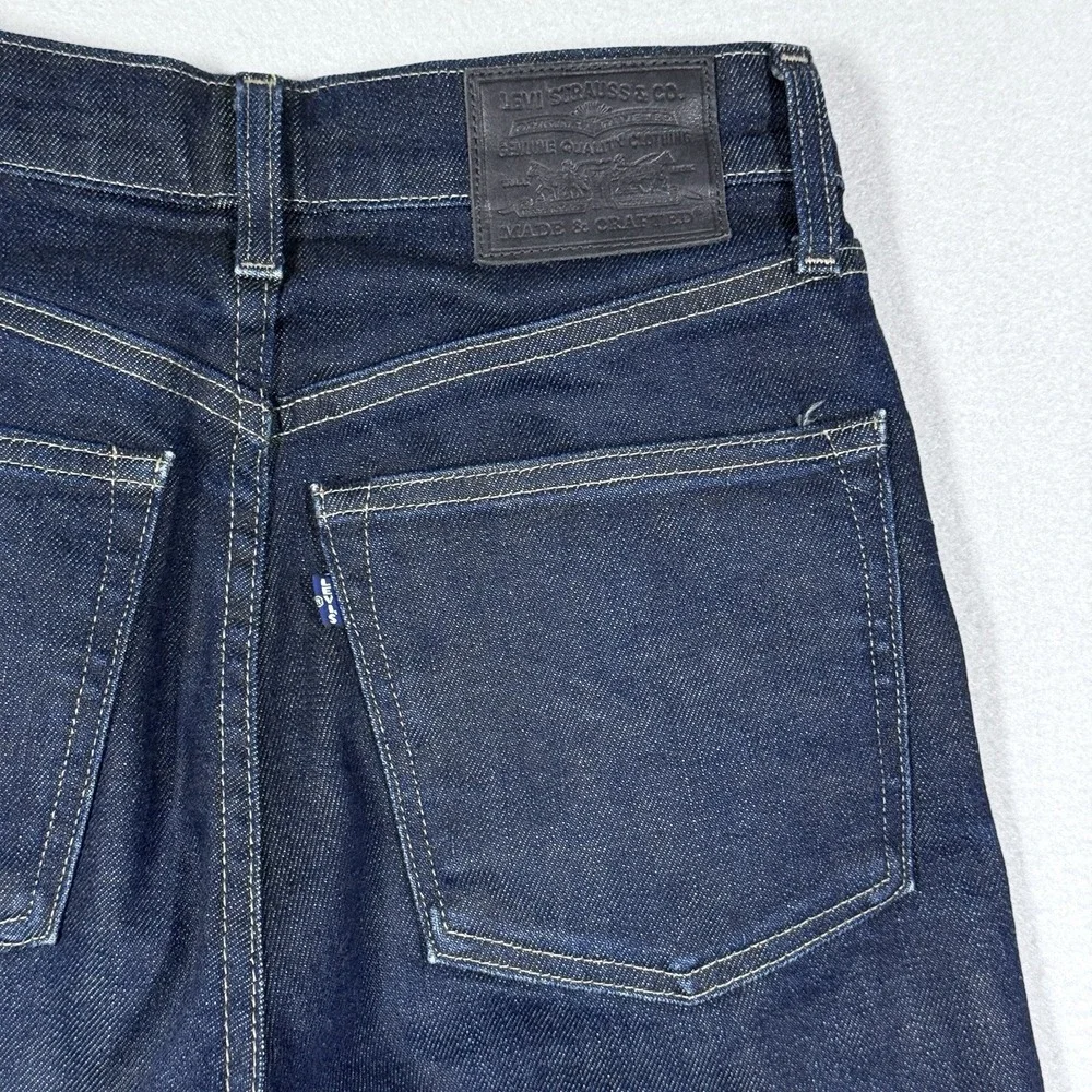 Levis Japanese Selvedge Jeans Womens 24x30 Column Pant Big E Made and Crafted